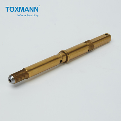 Copper Turned CNC Lathe Machining Parts Shafts Tolerance 0.01mm