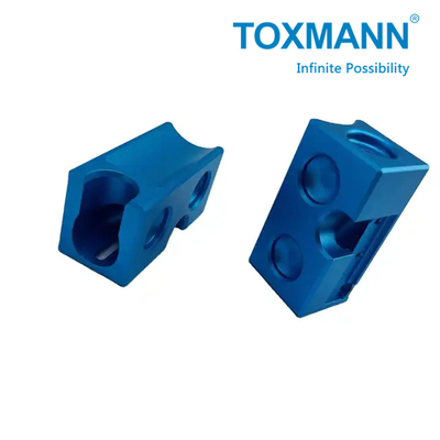 CNC سفارشی ماشینکاری دقیق آبی آنودیزه آلومینیوم فولاد ضد زنگ قطعات CNC قطعات فلزی